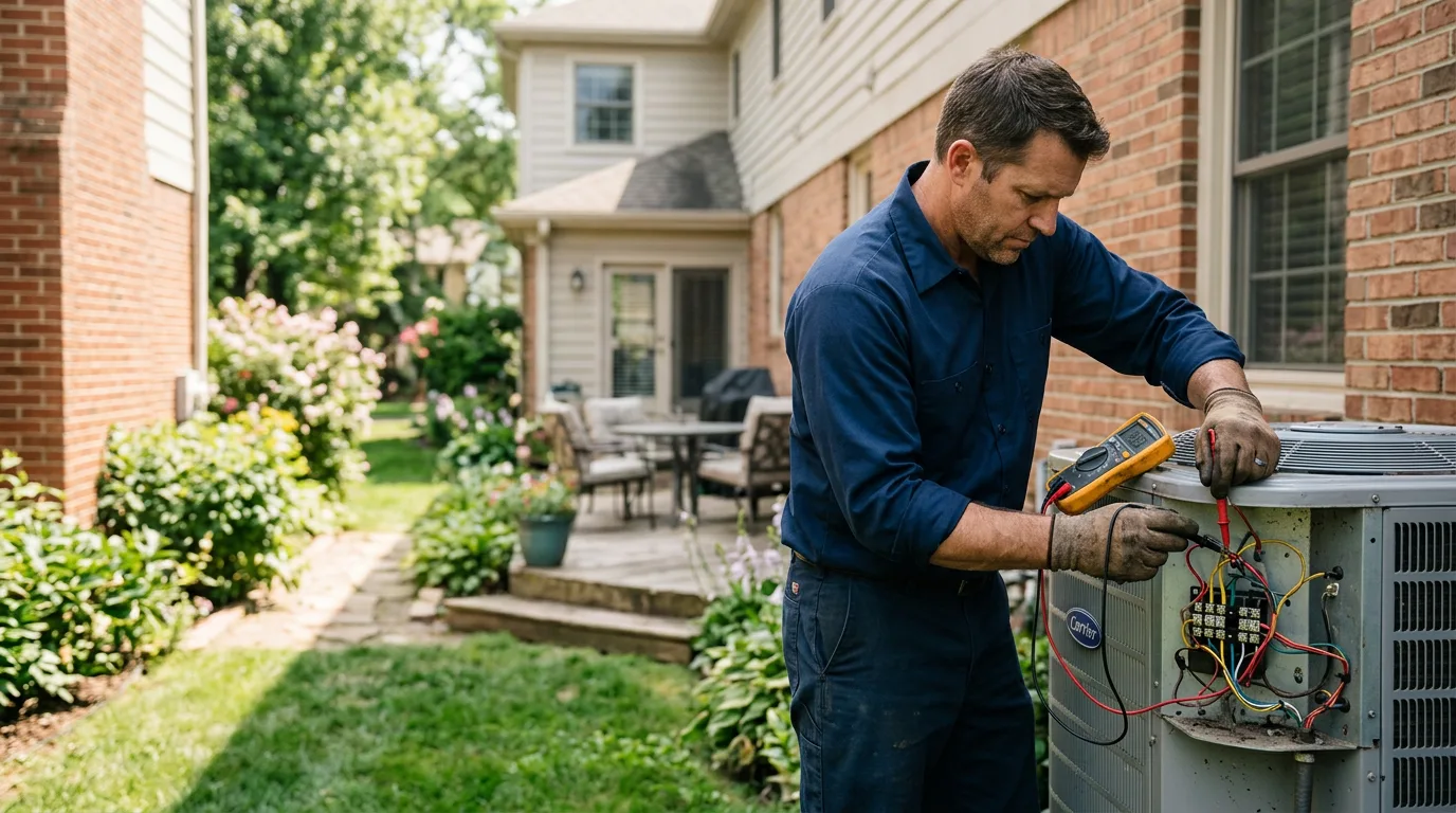 HVAC technician working near Waldorf, MD